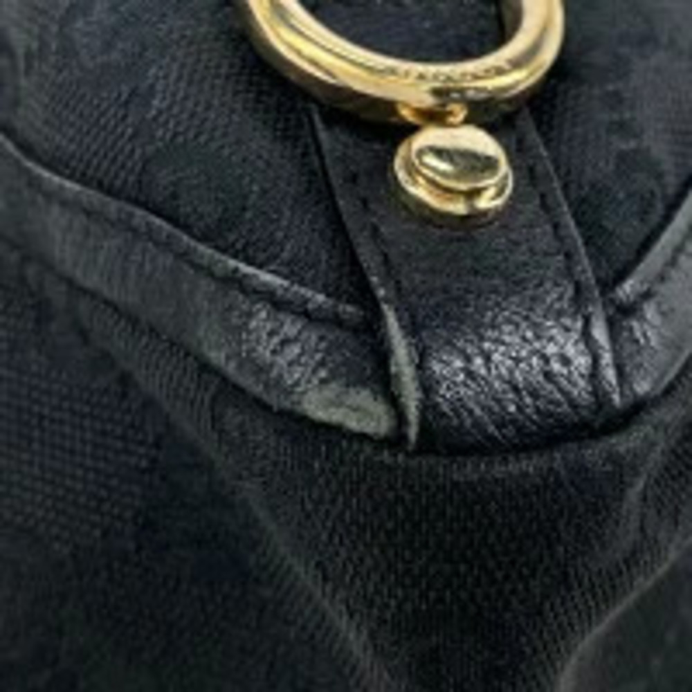 Gucci tote bag Abbey black GG canvas handbag
